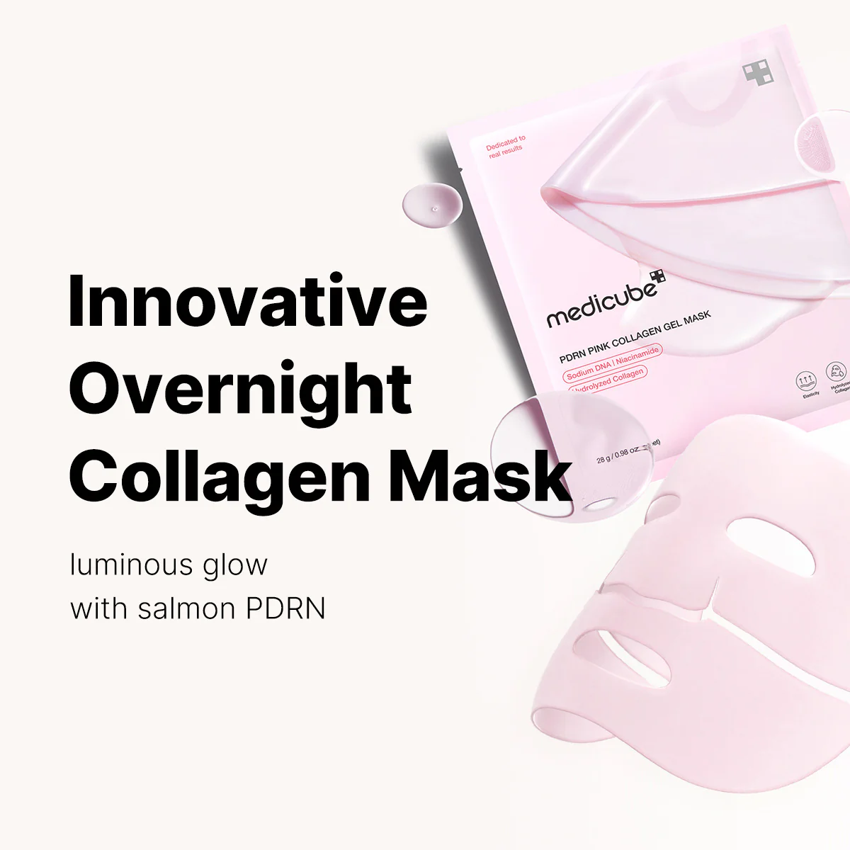 Medicube PDRN Pink Collagen Gel Mask Set 28g